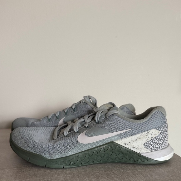 Nike Metcon Training Gray and Olive Sneakers - Picture 2 of 7